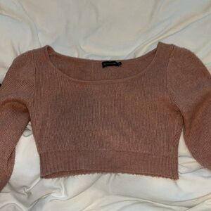 Pink long sleeve sweater